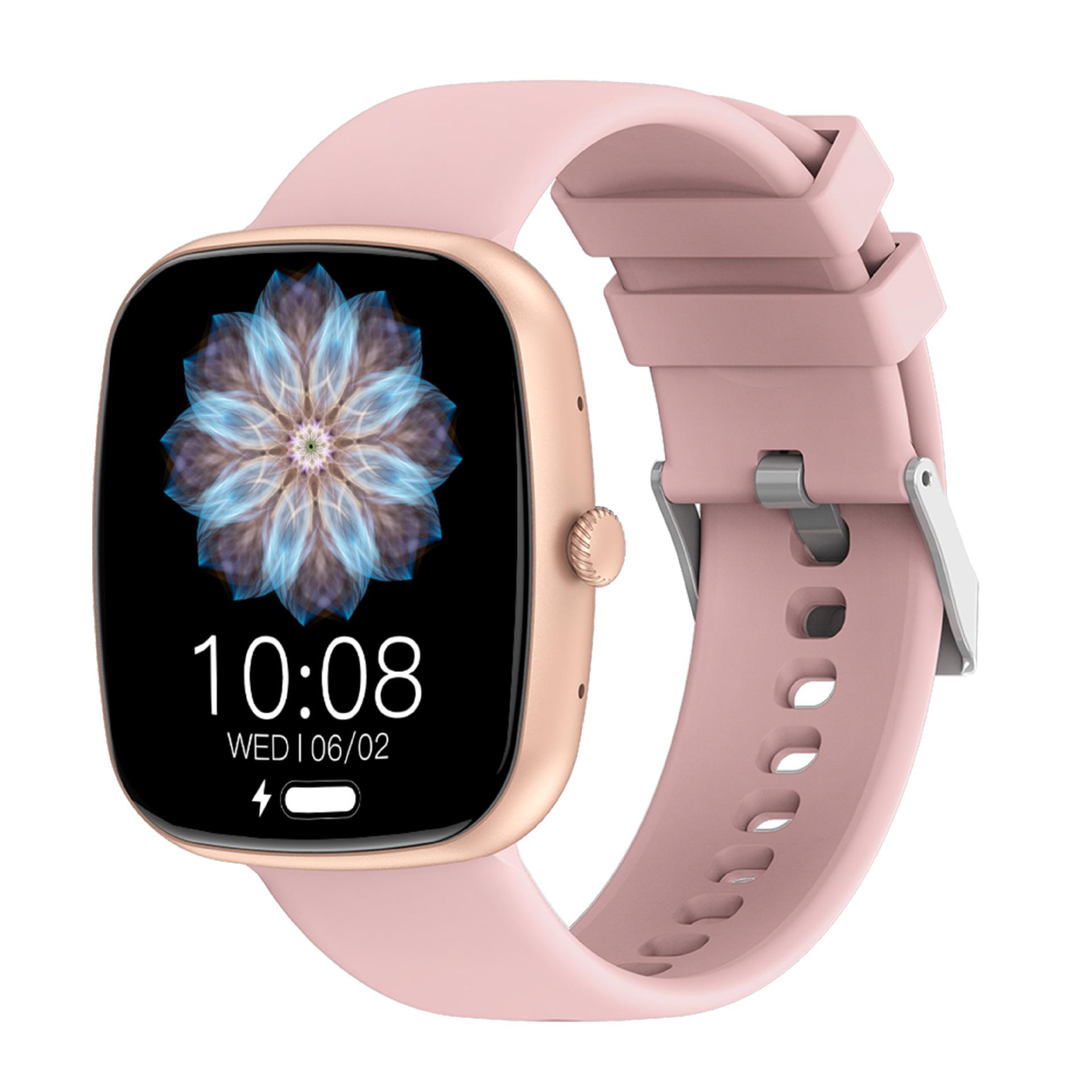 

Многофункциональные умные часы для мужчин, женщин, детей, напоминание о сообщении, управление музыкой, спортивные умные часы с шагом калорий, будильник, фитнес-трекер, спортивные умные часы розовый