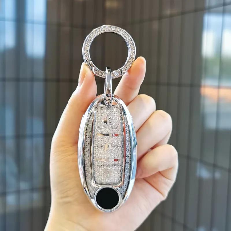 Suitable For Nissan 14Th Generation Classic Sylphy Keycase Tea Qashqai X-Trail Tiida Murano Sunny Keycover Key Shell Keychain