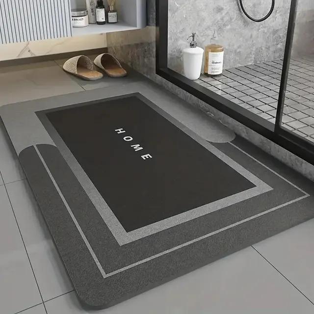 Bathroom Mat Super Absorbent Floor Mat For Bathroom Non-Slip Diatom Mud Pad Fast Drying Soft Carpet Bathtub Side Bath Mats