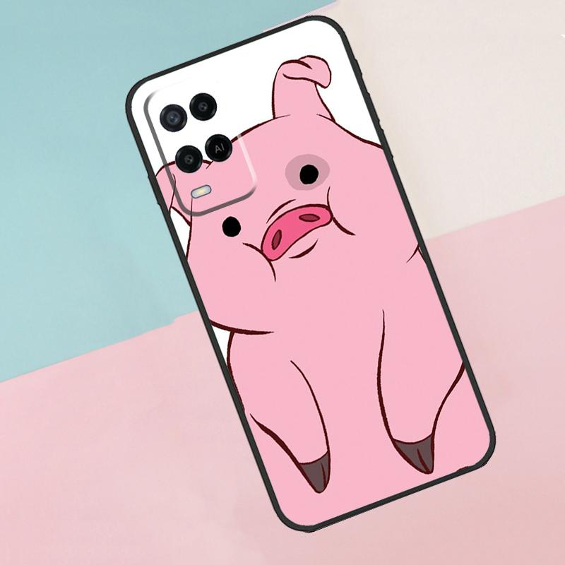 Cartoon Pig For Oppo A40 A60 A80 A18 A38 A58 A78 A98 A79 A16 A76 A96 A15 A74 A94 A54 A77 A17 Phone Case