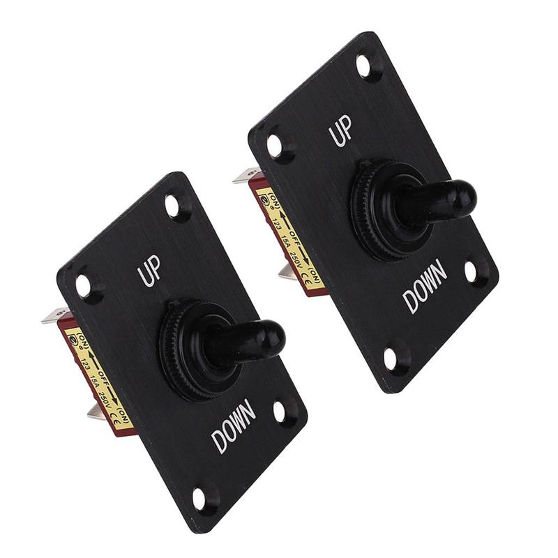 Black Marine Toggle Switch 3 Position Momentary-off-momentary Rocker Switch Panel for Boat Trim Tabs
