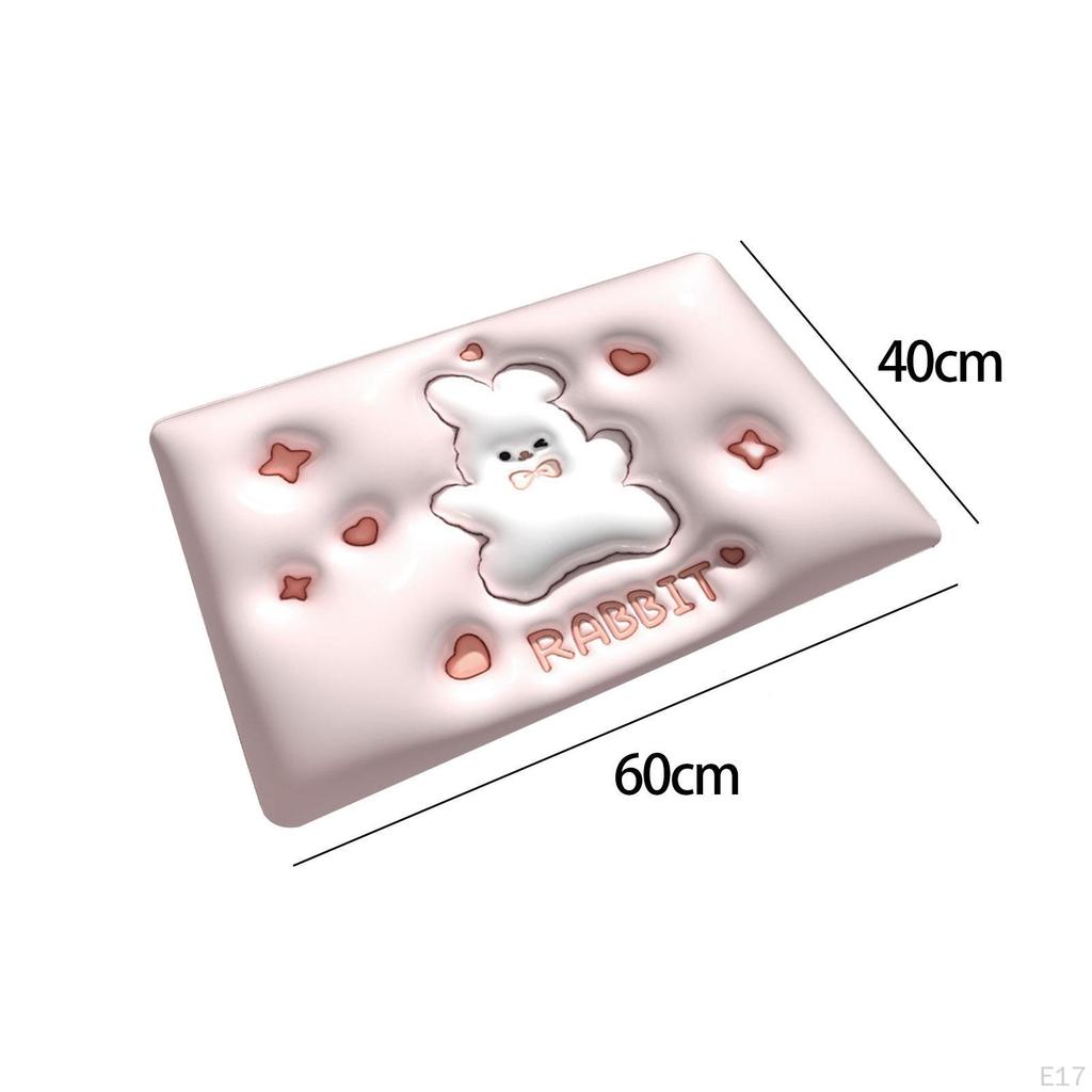 Floor Mat, Super Absorbent Bath Quick Cute Blossom Resistant 3D Floral Bathroom Carpet, for