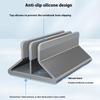 C402 Aluminum Alloy Laptop Tablet Stand Dual Slot Vertical Desktop Holder Organizer Base