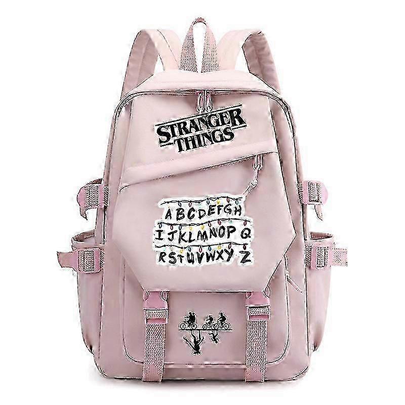 25-26 Stranger Things Print Backpack Teens School Bag Multi-functional Large Capacity Durable Material Multiple Colors