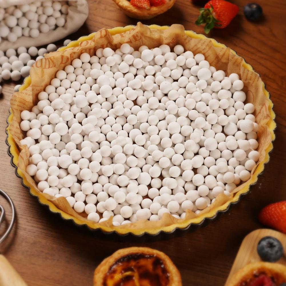 Fagiolini Ceramici per Cottura Forno Accessori Professionali per Pasticceria Pesi Ceramici per Torte Set di Fagiolini con Contenitore Riutilizzabili 10mm per Torte