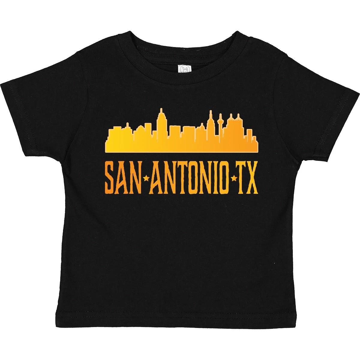 Inktastic San Antonio Skyline Texas Toddler kids boys T-Shirt Silhouette Trip Travel Child 150