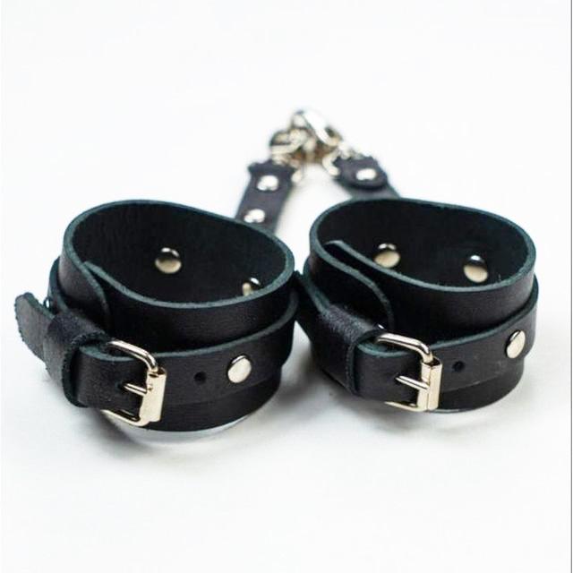 Sexy Leather Bondage Set: Leg Ring, Chest Strap, Nightclub Accessories