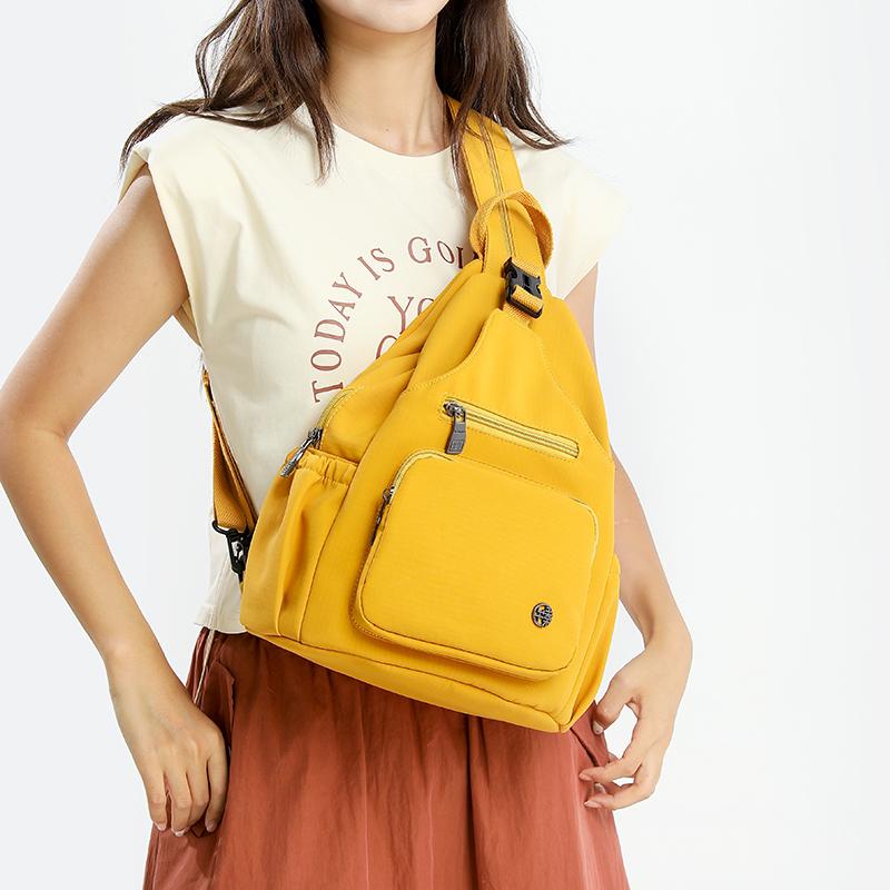Backpack Crossbody Nylon Multifunctional Womens Chest Bag