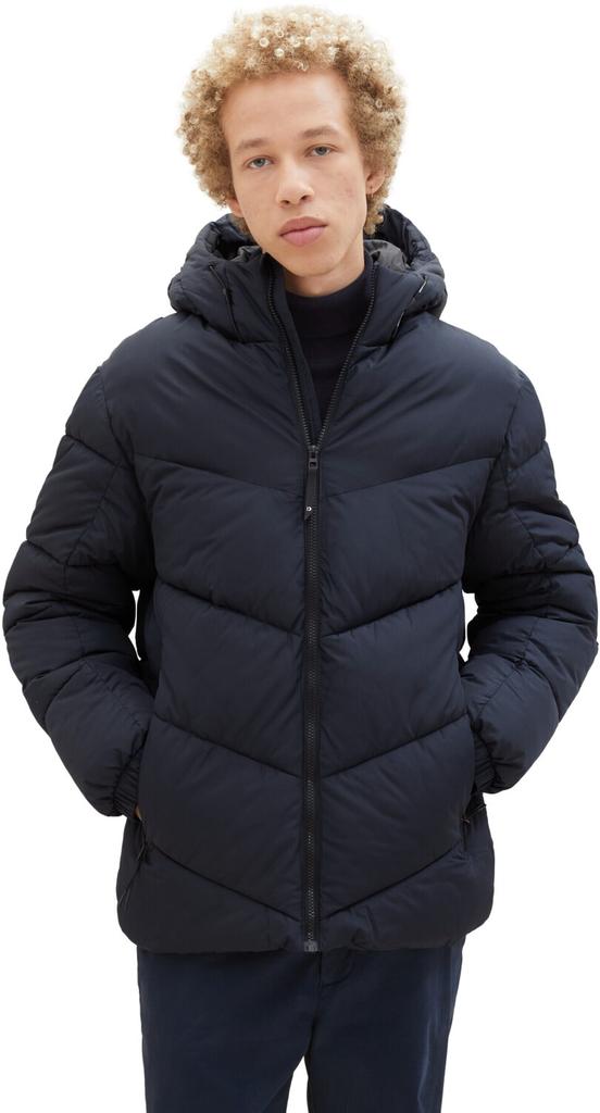 Winter Jacket Tom Tailor Denim Puffer Jacket With Recycled Polyester (1037386) Sky Captain Blue