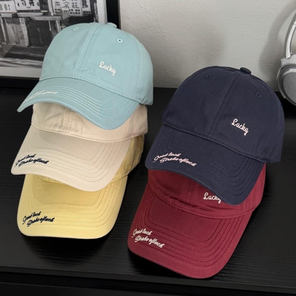 Small Letter Embroidery Embroidery Baseball Cap Peaked Sun Hat Casual Outings