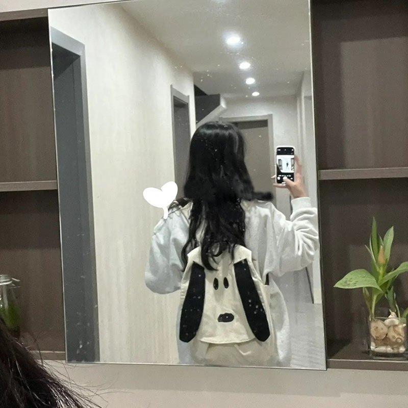 Canvas Backpack Female Cute Puppy Chic Soft Girl Cute Summer Canvas Small Backpack Student Backpack Male