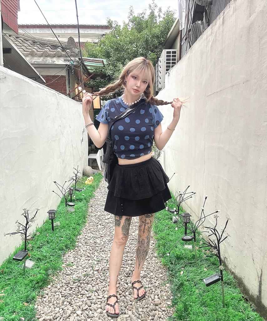 PLASMA SPHERE 2-Way Duet Mini Frill Flare Layered Wrap Skirt_ 2 Colors