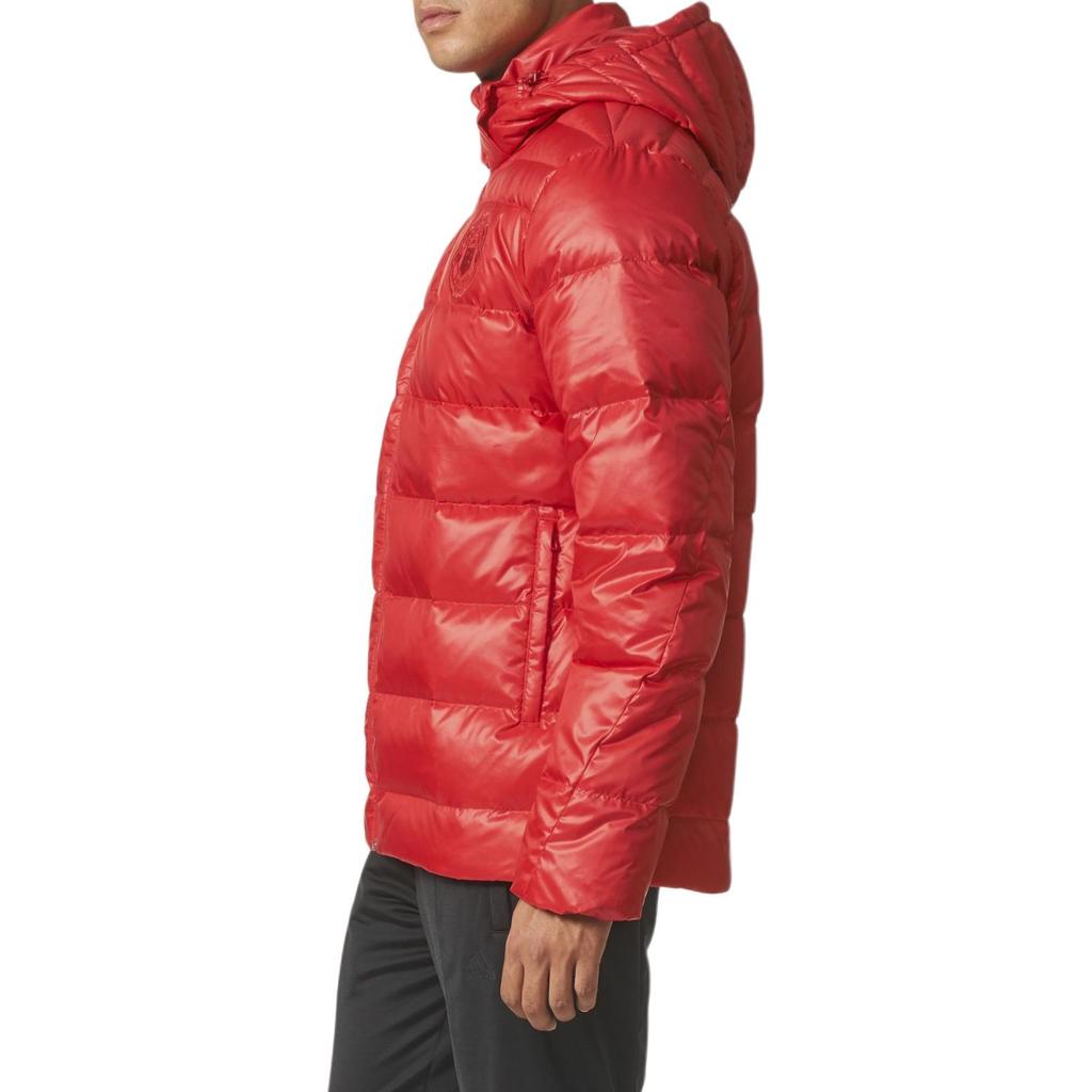 Adidas MUFC Down Jacket Men's Red BR8847