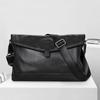 Men's Genuine Leather Casual Shoulder Bag - Large Capacity Soft Cowhide Messenger Backpack