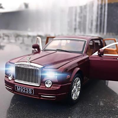 1:24 Rolls Royce Phantom Modell Spielzeugauto Legierung Diecast Simulation Sound Licht Rückzug Sammlung Spielzeug Fahrzeug für Kinder Geschenke