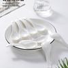 100 Pure White Small Ceramic Soup Bowls and Spoons Set for Home Use