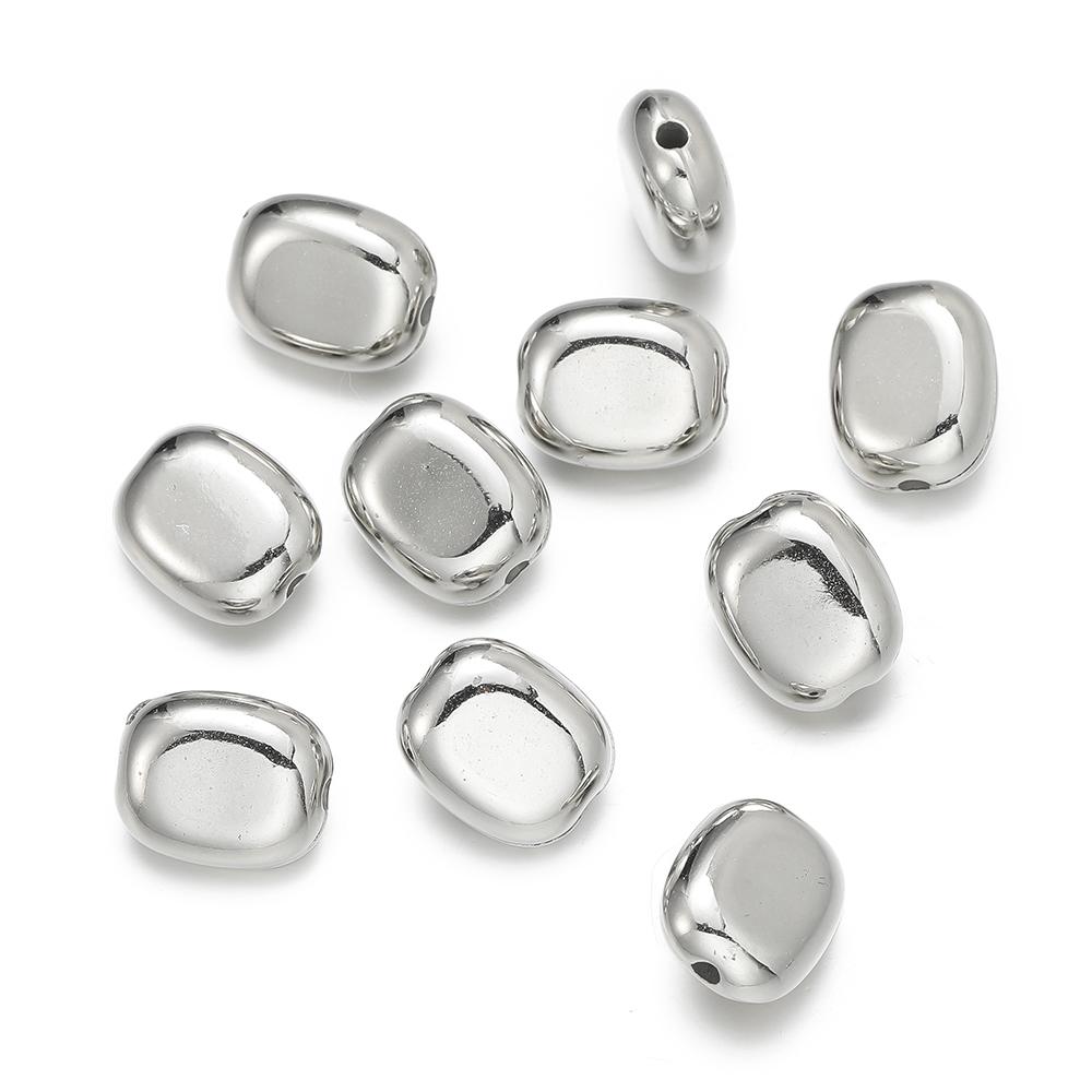 50pcs/lot CCB Spacer Beads Charms Antique Silver Color Spacer Beads Charms Pendants For DIY Bracelets Jewelry Making Accessories