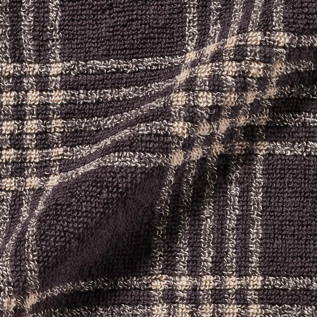 MUJI Toalla facial de felpa mullida Marrón oscuro a cuadros Set 34 x 85cm Suave 83431952 (modelada) 4 piezas