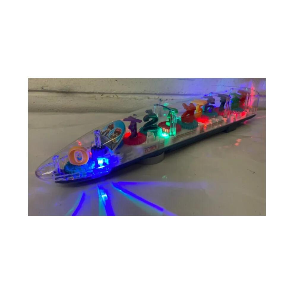 Autismus Beruhigendes Sensorisches LED-Licht Zugspielzeug mit Musik Geschenk für Kinder mit besonderen Bedürfnissen