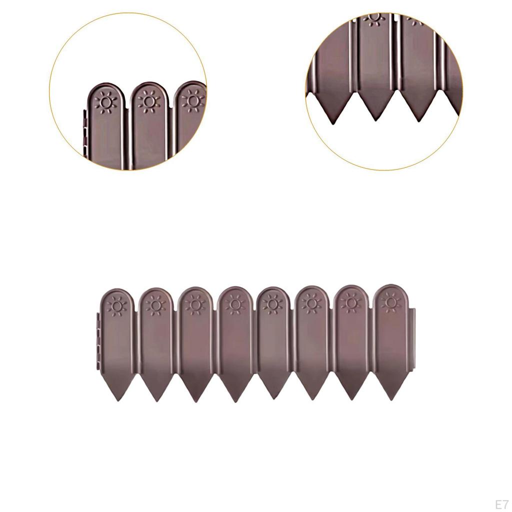 Decorative Garden Fence with Stake, Removable, Waterproof, Lightweight, Edging for Flower Beds,