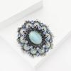 Fashion Creative Vintage Baroque Opal Brooch Exquisite Ladies Dress Shawl Brooch Ornament Pin