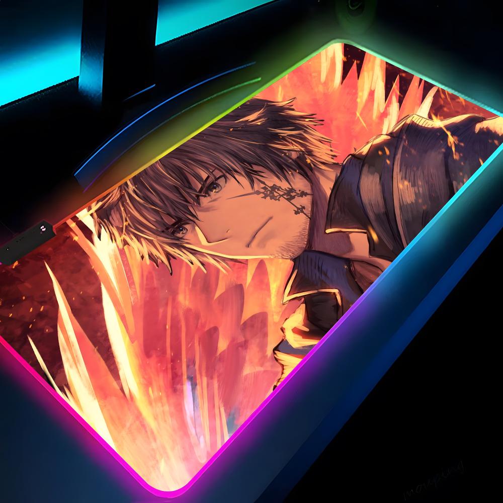 Final Fantasy XVI Mouse Pad Carino Gaming LED 700x300 Tappetino Mouse Tappetini Mouse Tappetini Tavolo Tappetino Scrivania PC Tappetino Tastiera RGB XXL