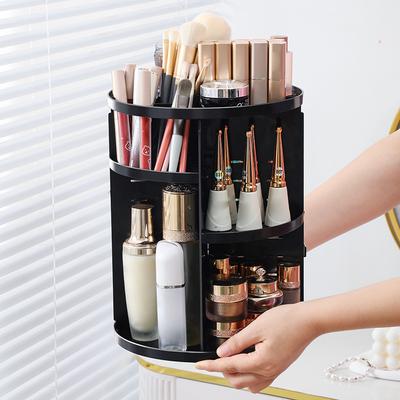 360 de grade rotative machiaj depozitare cutie mare capacitate transparentă desktop organizator acasă comodă parfum îngrijire piele raft