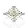 Tancise Jewelry Zircon Ring 11*11 White G Ice Flower Cut Diamond Wedding Ring Women Set Silver Ring.