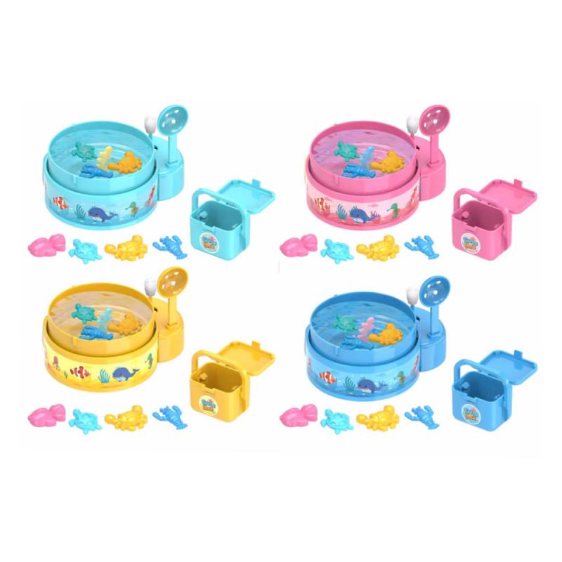 Creative Novelty Toys Mini Fish Catcher with Figures Sea Creature Fishing Water Catching Game Interactive Toys for Kids