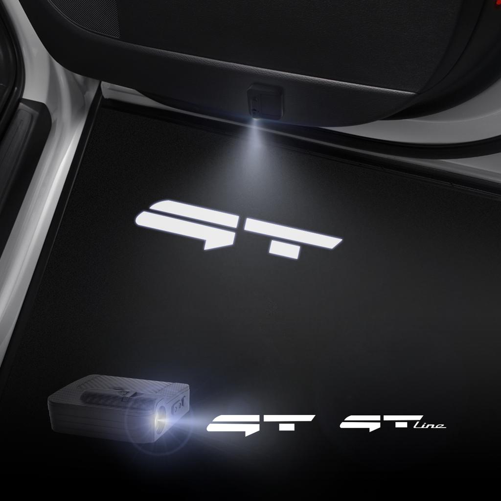 AAAGP1 1/2PCS New GT Line Car Door Welcome Lights Laser Projector Logo Wireless Sensing For Kia EV6 Hyundai Peugeot Nissan Toyota Volvo