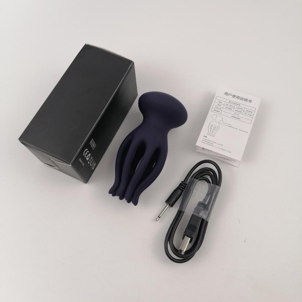 Sex Male Glan Masturbator Vibrator Penis Glan Testicle Massage Trainer Delay Ejaculation Silicone Sex Toys Adult Goods for Men