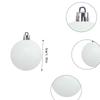 25Pcs Blank Christmas Ball Ornaments Shatterproof with 4 Pens,3cm Paintable Xmas Tree Hanging