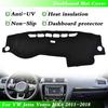 1pc Black Dashmat Dashboard Mat Cover Anti-Sun For VW Jetta Vento MK6 2011-2018