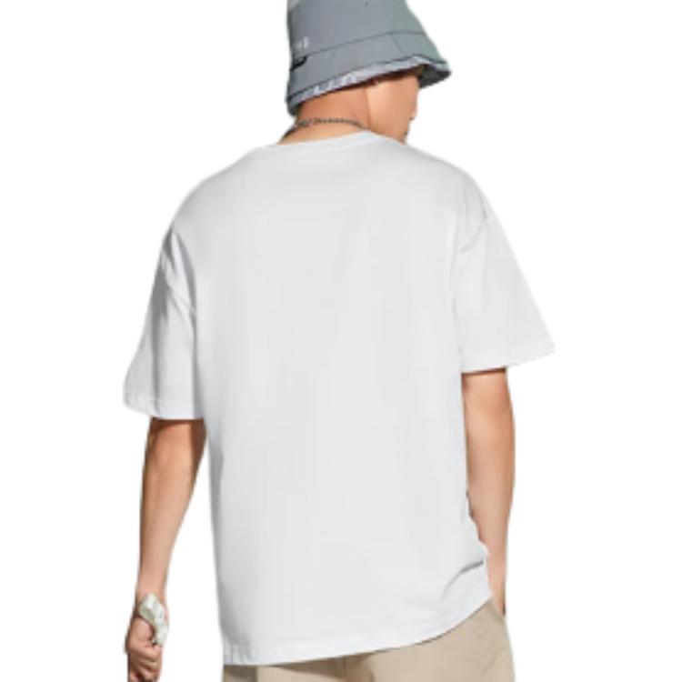 Li Ning X Bored Ape Kollaboration SS22 Cartoon-Muster Kleines Logo Locker Kurzarm T-Shirt Unisex Oberteile Weiß AHSSD75-2