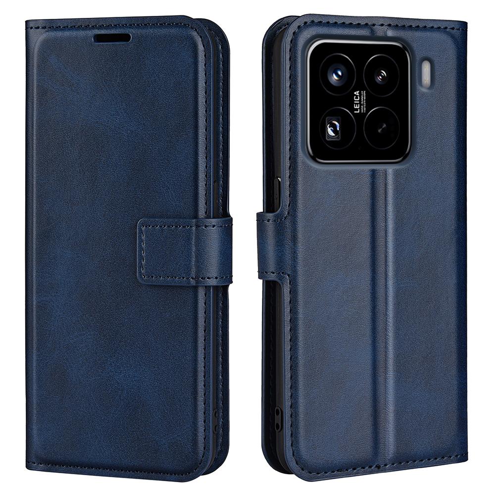 For Xiaomi 15 Pro Stand Case Anti-Scratch Calf Texture Leather Phone Cover