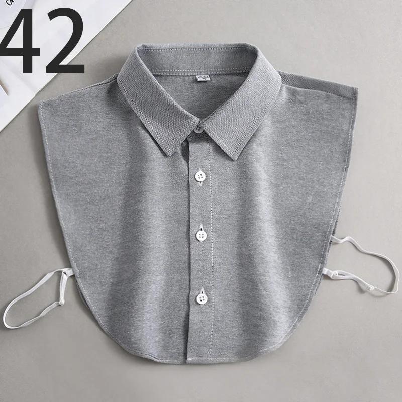 Oxford Textile Cotton Fake Collar for Men Unisex Versatile Spring Summer Fashion Business Collar Inside Office Work Fake Shirt