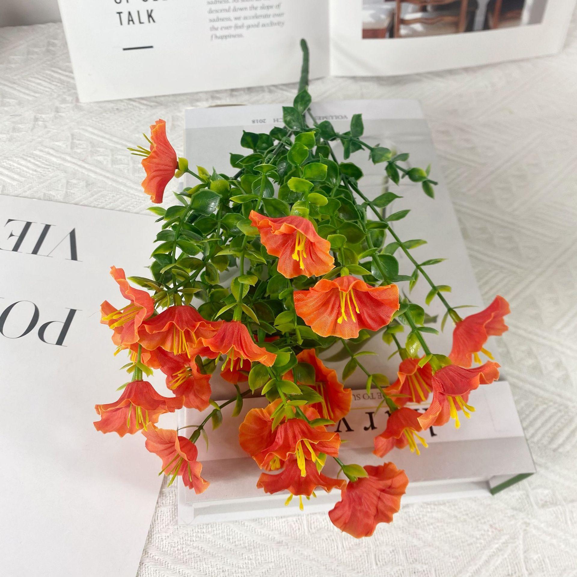 

Имитация цветка Имитация 7 вил эвкалипта Morning Glory Искусственный букет цветов для дома и сада Уличное украшение