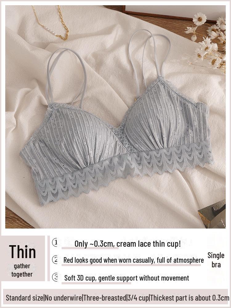 

Женский кружевной комплект бралетт - Красный выпуск Зодиак, без косточек, боковая поддержка, сексуальный и тонкий XL