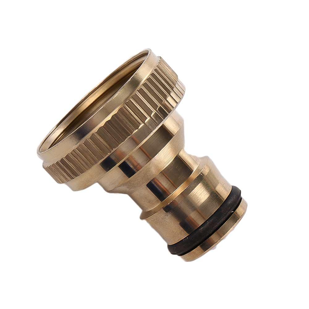 Practical 3/4'' Male Tube Pipe Hosepipe Snap Fitting Gardening Tap Adaptor Quick Connector Brass