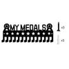 1Pcs Medal Display Hanger Sports Metal Wall Hanging Rack Key Hook Tie Rack Suitable For Sports Awards And Decorative Medals