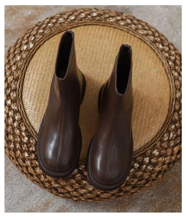 Dámské martensky 2025: Nový horký styl, silná podrážka, britské zeštíhlující kotníkové boty na jaro a podzim