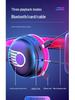 KE-12 Bluetooth Headband Headphones with LED Lighting, HIFI Super Bass, and Long Battery Life