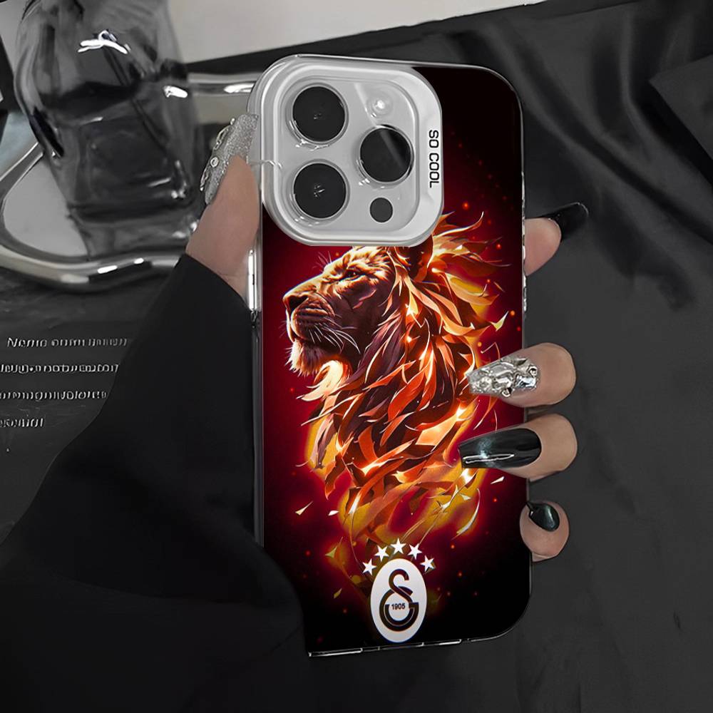 Football Team Galatasaray Color Phone Case For IPhone 17 16 15 14 13 12 11 Pro Max Plus Pro Shell
