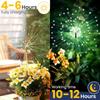 Christmas Solar-powered Firework Lights Garden Landscape Lighting Outdoor Decorative Lights 60/90/120 LED Lawn Lights for Garden and Pathway