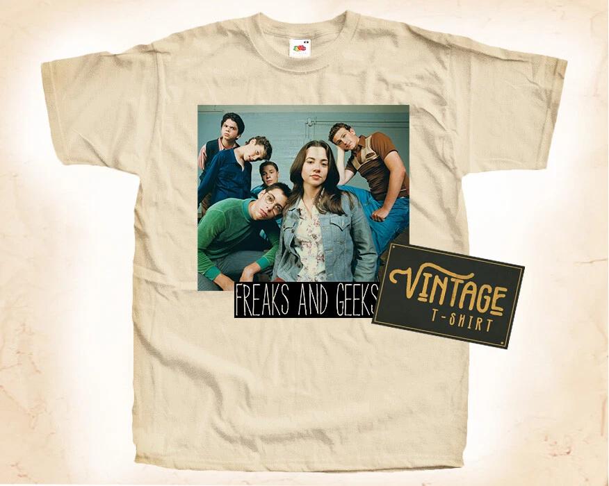 Freaks and Geeks T SHIRT Movie Poster Vintage Natural Tee sizes S to 5XL XL