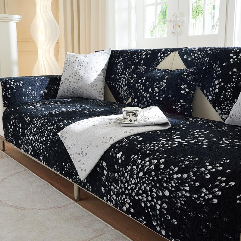 Chenilowa poduszka na sofę Cztery pory roku Uniwersalny pokrowiec na sofę Uniwersalny pokrowiec All-Inclusive Antypoślizgowy pokrowiec na sofę