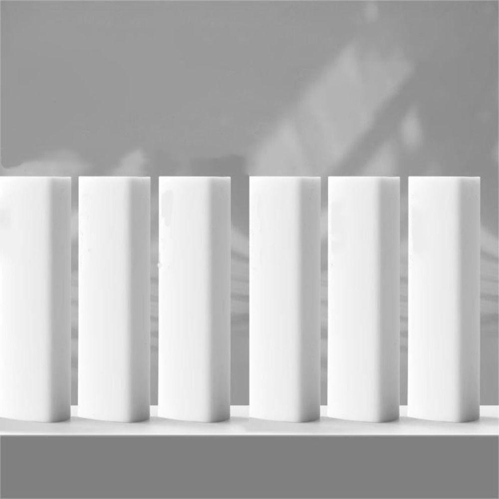 

6Pcs Chip-free Triangle Shape Eraser Ultra-clean Pencil Eraser Kids Gift Student Eraser Student білий