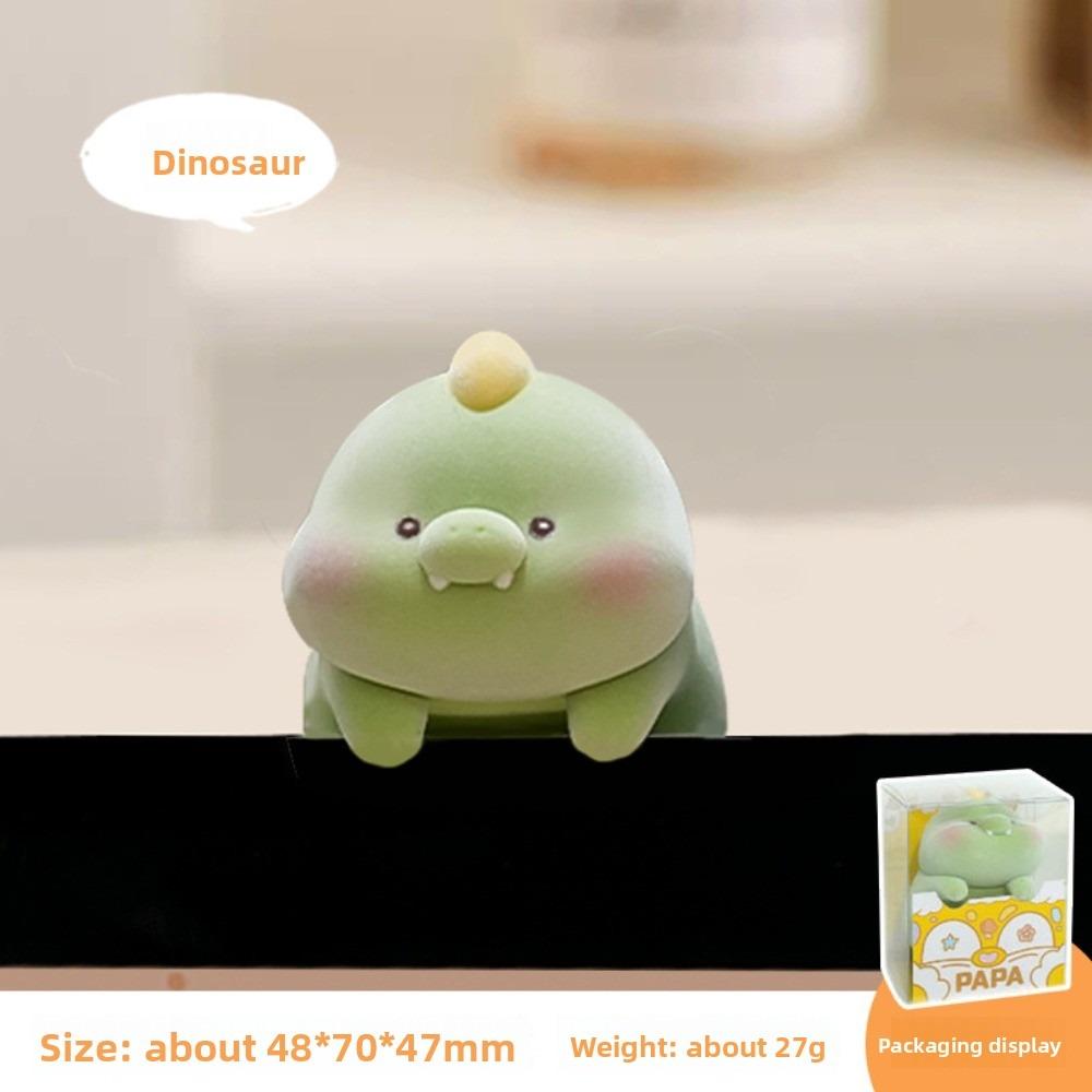 Animal Model Computer Monitor Topper Flocking Center Console Doll  Desk Decoration