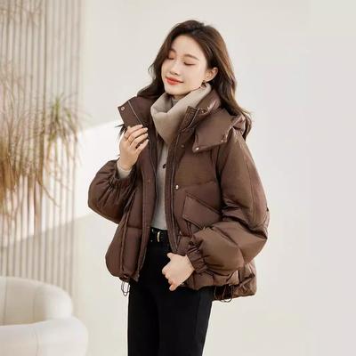 Winter Women's Small Short Thickened Loose Cotton-padded Clothes, Warm Hooded Jacket