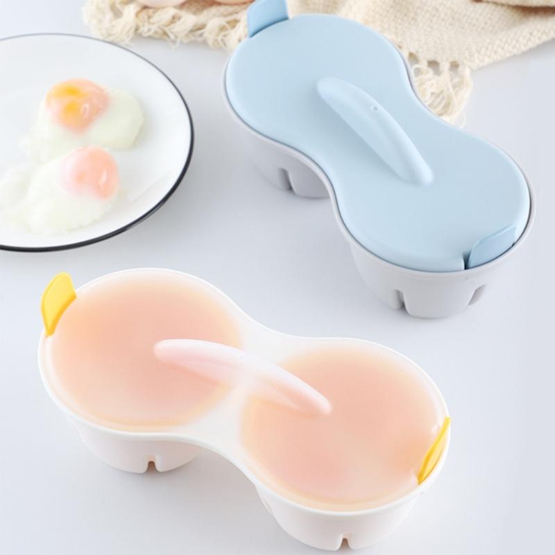 Convenient Microwave Safe Eggs Steamer Quick Steam Eggs Using Plastic Texture Suitable for Students Office Worker